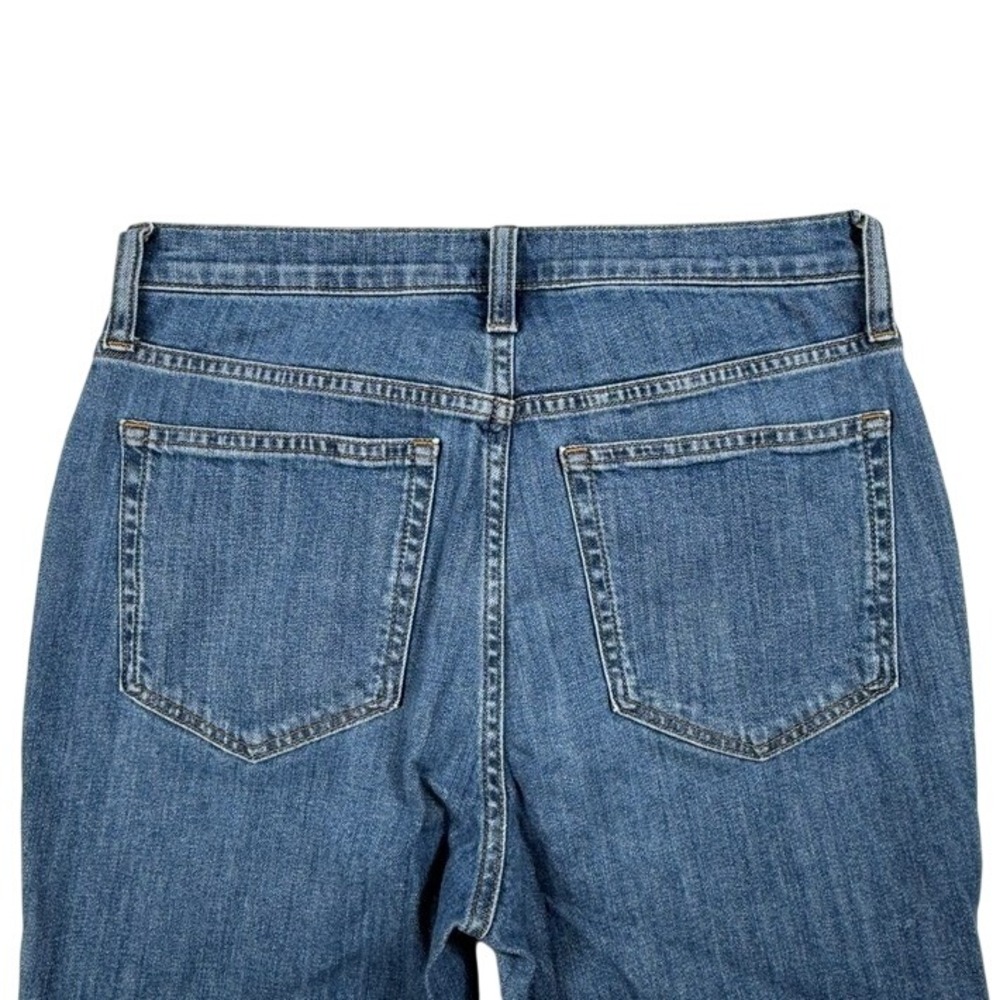 J. Crew Mid-Rise Flare Crop Jeans Womens 27 Blue Medium Wash Stretch Denim - Picture 2 of 6